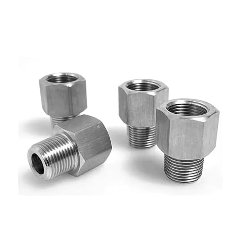 Schlauchverlängerungsanschluss, M12 M14 M16 Innengewinde X M8 M10 M12 M14 M16 M18 M20 1/8" 1/4" 3/8" 1/2" Außengewinde BSP Edelstahl Hochdruck-Rohrverschraubung 1 Stück(M16x1.5 to M18x1.5) von DDQCNZPMY