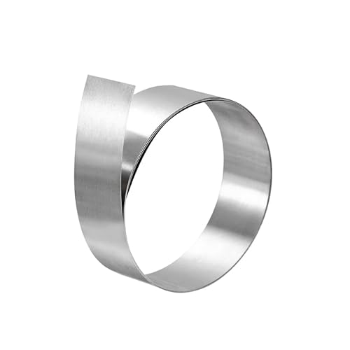 1 Stück 304 Edelstahlfolienstreifen – langlebiges und flexibles Edelstahlblech, Dicke 0,01 mm bis 0,3 mm(0.2x10x1000mm) von DDSTTLK