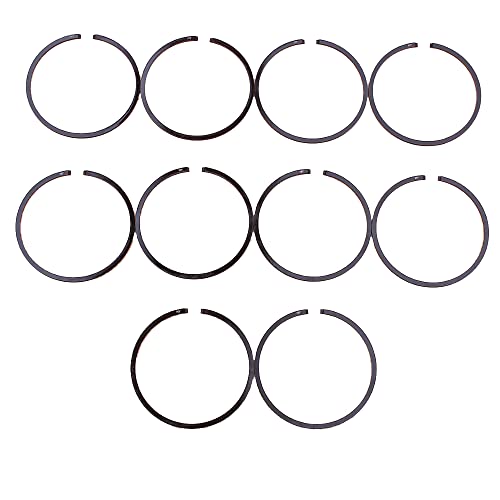 10-teilige Kettensägen-Kolbensätze – Hochleistungs-Kolbenringe mit Dichtung for Kettensägen im Haus- und Gartenbereich(46X1.2mm) von DDSTTLK