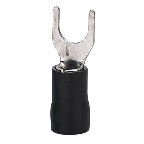 100 Stück U- und Y-Typ-Draht-Crimp-Anschlussklemmen - SV1.25/2/3.5-4/6, for elektrische Verkabelung(Black,5.5 x 4) von DDSTTLK