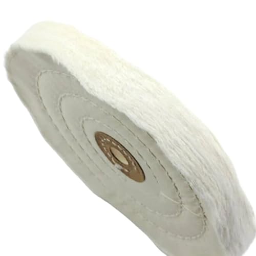 150/200 mm Polierscheibe aus Baumwoll-Fusseltuch – Hocheffiziente Polierscheibe for Winkelschleifer und Tischwerkzeuge (1 Stück)(150MM) von DDSTTLK