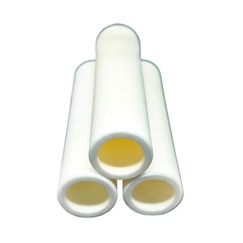 4 Stück Hochtemperatur-Aluminiumoxid-Keramikrohre, hohle Thermoelement-Schutzrohre aus Aluminiumoxid, Innendurchmesser 18–2 mm, 100 mm Länge(2x3x100mm) von DDSTTLK
