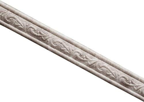 DDSTTLK Selbstklebende Wandleiste mit 3D-Muster – Flexible Formleiste – Wasserdichte und abnehmbare Sockelleiste – 1 Stück(Gray) von DDSTTLK