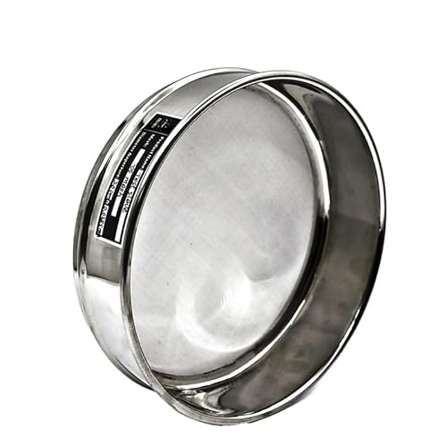 Hochwertiges 20 cm langes Labor-Testsieb aus Edelstahl – 500 Maschen (0,03 mm) for genaue Probenahme und Analyse von DDSTTLK