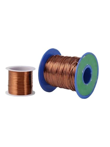 Kupferlackdraht, 50 m, 0,15 mm, Wickeldraht for Heimwerker und Labor, 1 Stück(0.2mm) von DDSTTLK
