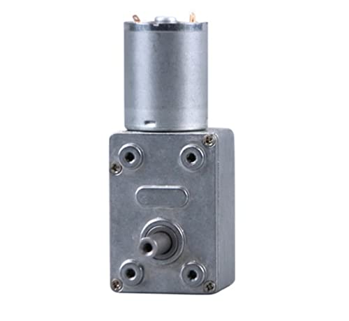 Langsam rotierender Mikromotor 370 6 V DC, niedrige Drehzahl, umkehrbarer Schneckengetriebemotor for Heimwerkerprojekte – 1 Packung(18rpm 12v) von DDSTTLK