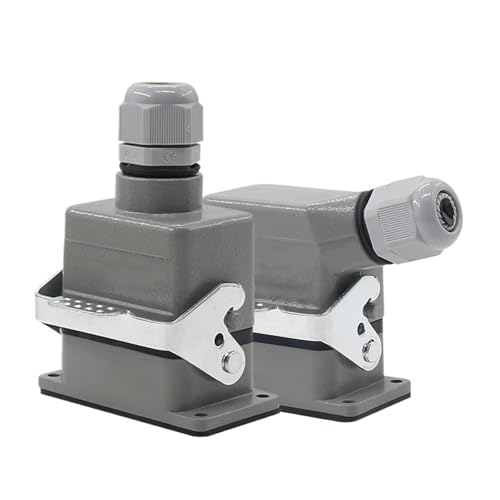 Rechteckiger Steckverbinder HDC-HE-6 | 500 V 16 A wasserdichter Luftfahrtstecker for die industrielle Automatisierung, 1 Stück(6p Top Line) von DDSTTLK