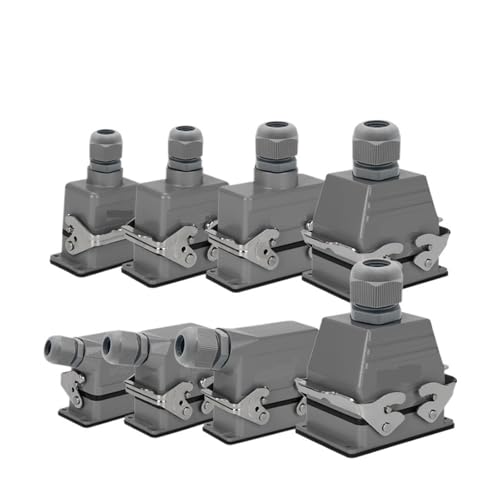 Robuster, wasserdichter Steckverbinder, werkzeuglose Verkabelung – Industrieller Steckstift mit 6–48 Adern – Luftfahrtstecker mit Schutzart IP65, 1 Stück(10 Core Side Entry) von DDSTTLK