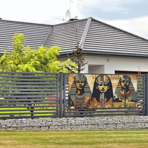 Banner und Schilder der alten Ägypten-Stamm-Serie, Wandbehang, Banner mit Seil zum Aufhängen, 61 x 129 cm, Party-Banner, Schild, Poster, Party-Hintergründe, Innen- und Außenbereich, Neujahr von DDTKLSNV