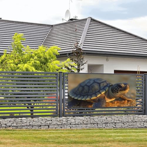 Banner und Schilder mit Babyschildkröte, Wandbehang, Banner mit Seil zum Aufhängen, 61 x 129 cm, Party-Banner, Schild, Poster, Party-Hintergründe, Innen- und Außenbereich, Neujahr, Abschlussfeier von DDTKLSNV