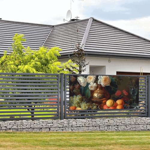 Banner und Schilder mit Blumen und Früchten, Wandbehang, Banner mit Seil zum Aufhängen, 61 x 129 cm, Party-Banner, Schild, Poster, Party-Hintergründe, Innen- und Außenbereich, Neujahr, Abschlussfeier Banner und Schilder mit Blumen und Früchten, Wandbehang, Banner mit Seil zum Aufhängen, 61 x 129 cm, Party-Banner, Schild, Poster, Party-Hintergründe, Innen- und Außenbereich, Neujahr, Abschlussfeier von DDTKLSNV