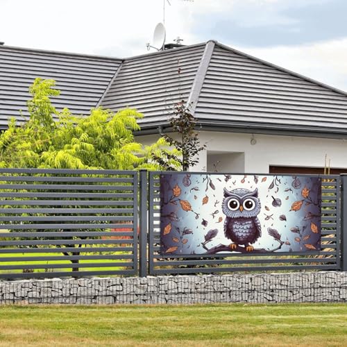 Banner und Schilder mit Eulen-Motiv, Wandbehang, Banner mit Seil zum Aufhängen, 89 x 180 cm, Party-Banner, Schild, Poster, Party-Hintergründe, Innen- und Außenbereich, Neujahr, Abschlussfeier Banner und Schilder mit Eulen-Motiv, Wandbehang, Banner mit Seil zum Aufhängen, 89 x 180 cm, Party-Banner, Schild, Poster, Party-Hintergründe, Innen- und Außenbereich, Neujahr, Abschlussfeier von DDTKLSNV
