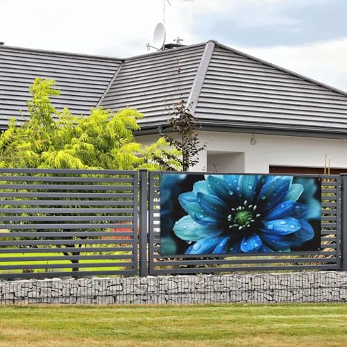 Blaue Blumenbanner und Schilder, Wandbehang, Banner mit Seil zum Aufhängen, 61 x 129 cm, Party-Banner, Schild, Poster, Party-Hintergründe, Innen- und Außenbereich, Neujahr, Abschlussfeier, Hochzeit Blaue Blumenbanner und Schilder, Wandbehang, Banner mit Seil zum Aufhängen, 61 x 129 cm, Party-Banner, Schild, Poster, Party-Hintergründe, Innen- und Außenbereich, Neujahr, Abschlussfeier, Hochzeit von DDTKLSNV