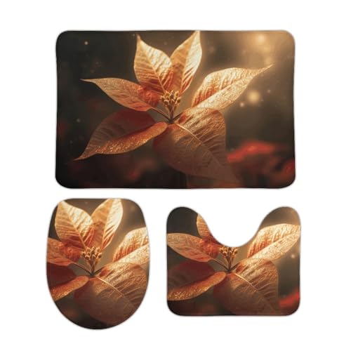 DDTKLSNV 3-teiliges Badteppich-Set, rutschfest, saugfähig, Badematte, Konturmatte mit WC-Deckelbezug, leuchtende Pflanze, weiche Bodenmatten für Badezimmer, Küche, Tür, Heimdekoration DDTKLSNV 3-teiliges Badteppich-Set, rutschfest, saugfähig, Badematte, Konturmatte mit WC-Deckelbezug, leuchtende Pflanze, weiche Bodenmatten für Badezimmer, Küche, Tür, Heimdekoration von DDTKLSNV