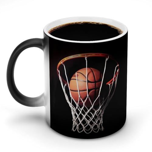 DDTKLSNV Basketball-Kaffeetasse aus Keramik, 325 ml, hitzeempfindlich, magische Kaffeetasse, Farbwechsel, Kaffeetasse für Damen und Herren DDTKLSNV Basketball-Kaffeetasse aus Keramik, 325 ml, hitzeempfindlich, magische Kaffeetasse, Farbwechsel, Kaffeetasse für Damen und Herren von DDTKLSNV