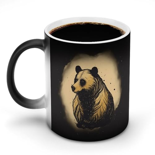 DDTKLSNV Black Bear Keramik-Kaffeetasse, 325 ml, hitzeempfindlich, magische Kaffeetasse, Farbwechsel, Kaffeetasse, Teetasse für Damen und Herren DDTKLSNV Black Bear Keramik-Kaffeetasse, 325 ml, hitzeempfindlich, magische Kaffeetasse, Farbwechsel, Kaffeetasse, Teetasse für Damen und Herren von DDTKLSNV