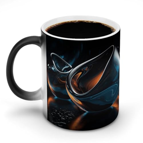 DDTKLSNV Craft Decorations Keramik-Kaffeetasse, hitzeempfindlich, magische Kaffeetasse, Farbwechsel, Kaffeetasse für Damen und Herren, 325 ml DDTKLSNV Craft Decorations Keramik-Kaffeetasse, hitzeempfindlich, magische Kaffeetasse, Farbwechsel, Kaffeetasse für Damen und Herren, 325 ml von DDTKLSNV