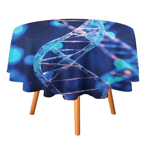 DDTKLSNV DNA Genetic Helix Runde Tischdecke, 91,4 x 91,4 cm, wasserdicht, knitterfrei, schmutzabweisend, waschbar, Tischdecke für Picknick, Party, Esszimmer, Heimdekoration DDTKLSNV DNA Genetic Helix Runde Tischdecke, 91,4 x 91,4 cm, wasserdicht, knitterfrei, schmutzabweisend, waschbar, Tischdecke für Picknick, Party, Esszimmer, Heimdekoration von DDTKLSNV