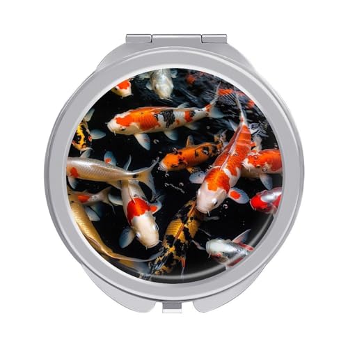 DDTKLSNV Fish Travel Makeup Mirror Portable Folding Cosmetic Compact Mirror Mini Pocket Mirror for Purses with 2 X 1x Magnification DDTKLSNV Fish Travel Makeup Mirror Portable Folding Cosmetic Compact Mirror Mini Pocket Mirror for Purses with 2 X 1x Magnification von DDTKLSNV