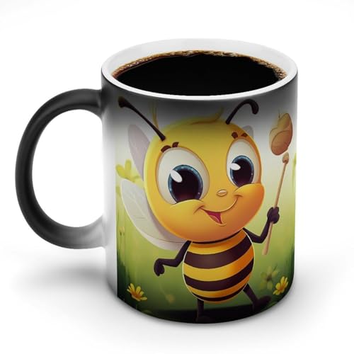 DDTKLSNV Keramik-Kaffeetasse, 325 ml, hitzeempfindlich, magische Kaffeetasse, Farbwechsel, Kaffeetasse für Damen und Herren DDTKLSNV Keramik-Kaffeetasse, 325 ml, hitzeempfindlich, magische Kaffeetasse, Farbwechsel, Kaffeetasse für Damen und Herren von DDTKLSNV