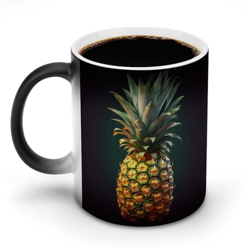 DDTKLSNV Keramik-Kaffeetasse mit Ananasmotiv, hitzeempfindlich, magische Kaffeetasse, Farbwechsel, Kaffeetasse, Teetasse für Damen und Herren, 325 ml DDTKLSNV Keramik-Kaffeetasse mit Ananasmotiv, hitzeempfindlich, magische Kaffeetasse, Farbwechsel, Kaffeetasse, Teetasse für Damen und Herren, 325 ml von DDTKLSNV