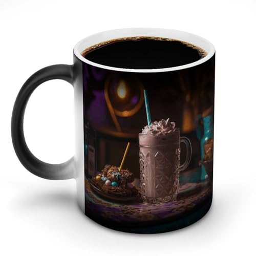 DDTKLSNV Keramik-Kaffeetasse mit Aufschrift "There's Candy in The Milkshake", 325 ml, hitzeempfindlich, magische Kaffeetasse, Farbwechsel, Kaffeetasse für Damen und Herren DDTKLSNV Keramik-Kaffeetasse mit Aufschrift "There's Candy in The Milkshake", 325 ml, hitzeempfindlich, magische Kaffeetasse, Farbwechsel, Kaffeetasse für Damen und Herren von DDTKLSNV