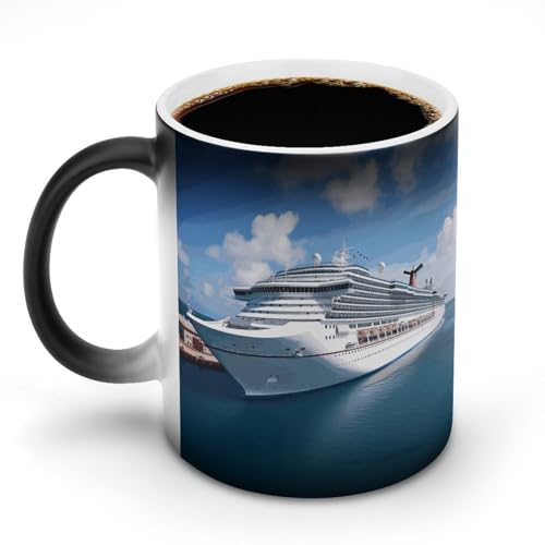 DDTKLSNV Keramik-Kaffeetasse mit Kreuzfahrtschiffen, hitzeempfindlich, magische Kaffeetasse, Farbwechsel, Kaffeetasse, Teetasse für Damen und Herren, 325 ml DDTKLSNV Keramik-Kaffeetasse mit Kreuzfahrtschiffen, hitzeempfindlich, magische Kaffeetasse, Farbwechsel, Kaffeetasse, Teetasse für Damen und Herren, 325 ml von DDTKLSNV