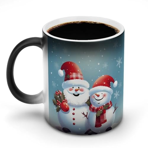 DDTKLSNV Keramik-Kaffeetasse mit Weihnachtsmann, Schneemann, 325 ml, hitzeempfindlich, magische Kaffeetasse, Farbwechsel, Kaffeetasse, Teetasse für Damen und Herren DDTKLSNV Keramik-Kaffeetasse mit Weihnachtsmann, Schneemann, 325 ml, hitzeempfindlich, magische Kaffeetasse, Farbwechsel, Kaffeetasse, Teetasse für Damen und Herren von DDTKLSNV