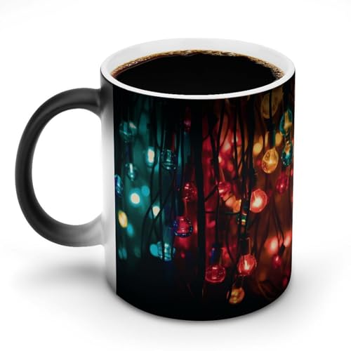 DDTKLSNV Keramik-Kaffeetasse mit bunten Lichtern, hitzeempfindlich, magische Kaffeetasse, Farbwechsel, Kaffeetasse, Teetasse für Damen und Herren, 325 ml DDTKLSNV Keramik-Kaffeetasse mit bunten Lichtern, hitzeempfindlich, magische Kaffeetasse, Farbwechsel, Kaffeetasse, Teetasse für Damen und Herren, 325 ml von DDTKLSNV