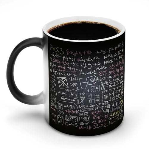DDTKLSNV Keramik-Kaffeetasse mit mathematischer Formel, 325 ml, hitzeempfindlich, magische Kaffeetasse, Farbwechsel, Kaffeetasse, Teetasse für Damen und Herren DDTKLSNV Keramik-Kaffeetasse mit mathematischer Formel, 325 ml, hitzeempfindlich, magische Kaffeetasse, Farbwechsel, Kaffeetasse, Teetasse für Damen und Herren von DDTKLSNV