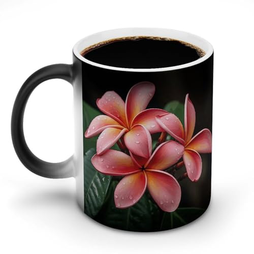 DDTKLSNV Keramik-Kaffeetasse mit tropischen Blumen, hitzeempfindlich, magische Kaffeetasse, Farbwechsel, Kaffeetasse für Damen und Herren, 325 ml DDTKLSNV Keramik-Kaffeetasse mit tropischen Blumen, hitzeempfindlich, magische Kaffeetasse, Farbwechsel, Kaffeetasse für Damen und Herren, 325 ml von DDTKLSNV