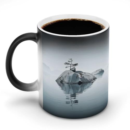 DDTKLSNV Keramik-Kaffeetasse mit zwei Felsen im Wasser, hitzeempfindlich, magische Kaffeetasse, Farbwechsel, Kaffeetasse, Teetasse für Damen und Herren, 325 ml DDTKLSNV Keramik-Kaffeetasse mit zwei Felsen im Wasser, hitzeempfindlich, magische Kaffeetasse, Farbwechsel, Kaffeetasse, Teetasse für Damen und Herren, 325 ml von DDTKLSNV