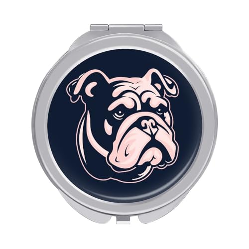 DDTKLSNV Kosmetikspiegel mit weißem Hunde-Logo, tragbar, zusammenklappbar, Kosmetikspiegel, Mini-Taschenspiegel für Geldbörsen, mit 2-facher, 1-facher Vergrößerung DDTKLSNV Kosmetikspiegel mit weißem Hunde-Logo, tragbar, zusammenklappbar, Kosmetikspiegel, Mini-Taschenspiegel für Geldbörsen, mit 2-facher, 1-facher Vergrößerung von DDTKLSNV