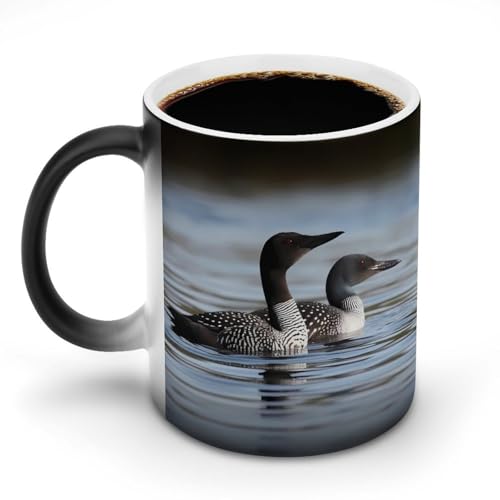 DDTKLSNV Loon Birds Keramik-Kaffeetasse, 325 ml, hitzeempfindlich, magische Kaffeetasse, Farbwechsel, Kaffeetasse, Teetasse für Damen und Herren DDTKLSNV Loon Birds Keramik-Kaffeetasse, 325 ml, hitzeempfindlich, magische Kaffeetasse, Farbwechsel, Kaffeetasse, Teetasse für Damen und Herren von DDTKLSNV