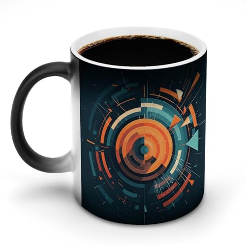 Darts Keramik-Kaffeetasse, 325 ml, hitzeempfindlich, magische Kaffeetasse, Farbwechsel, Kaffeetasse, Teetasse für Damen und Herren Darts Keramik-Kaffeetasse, 325 ml, hitzeempfindlich, magische Kaffeetasse, Farbwechsel, Kaffeetasse, Teetasse für Damen und Herren von DDTKLSNV