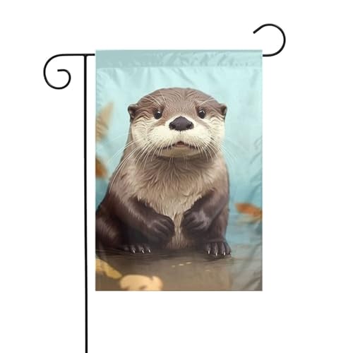 Gartenflagge, 30,5 x 45,7 cm, doppelseitig, vertikal, Willkommens-Sommerflaggen, kein Verblassen, niedliches Otterhof-Banner für saisonale Bauernhaus-Außendekoration Gartenflagge, 30,5 x 45,7 cm, doppelseitig, vertikal, Willkommens-Sommerflaggen, kein Verblassen, niedliches Otterhof-Banner für saisonale Bauernhaus-Außendekoration von DDTKLSNV