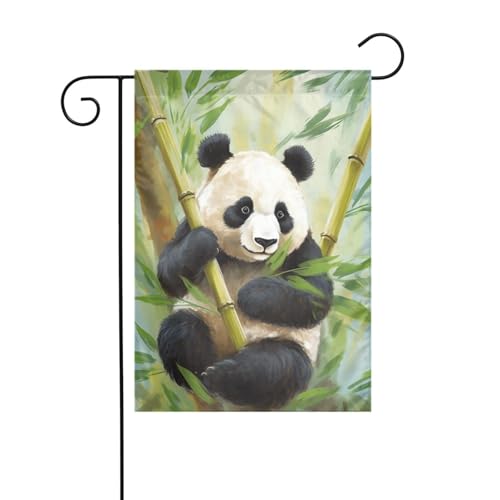Gartenflagge, 30,5 x 45,7 cm, doppelseitig, vertikal, Willkommensflaggen, kein Verblassen, Hausflaggen, Bambus mit Panda-Hofbanner für saisonale Bauernhaus-Hof-Außendekoration Gartenflagge, 30,5 x 45,7 cm, doppelseitig, vertikal, Willkommensflaggen, kein Verblassen, Hausflaggen, Bambus mit Panda-Hofbanner für saisonale Bauernhaus-Hof-Außendekoration von DDTKLSNV