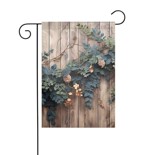 Gartenflagge, 30,5 x 45,7 cm, doppelseitig, vertikal, Willkommensflaggen, kein Verblassen, Hausflaggen, Blätter auf rustikalem Holz, Hofbanner für saisonale Bauernhaus-Außendekoration Gartenflagge, 30,5 x 45,7 cm, doppelseitig, vertikal, Willkommensflaggen, kein Verblassen, Hausflaggen, Blätter auf rustikalem Holz, Hofbanner für saisonale Bauernhaus-Außendekoration von DDTKLSNV