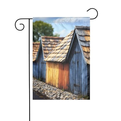 Gartenflagge, 30,5 x 45,7 cm, doppelseitig, vertikal, Willkommensflaggen, kein Verblassen, Hausflaggen, Dachschindel-Hofbanner für saisonale Bauernhaus-Außendekoration Gartenflagge, 30,5 x 45,7 cm, doppelseitig, vertikal, Willkommensflaggen, kein Verblassen, Hausflaggen, Dachschindel-Hofbanner für saisonale Bauernhaus-Außendekoration von DDTKLSNV