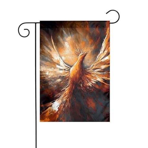 Gartenflagge, 30,5 x 45,7 cm, doppelseitig, vertikal, Willkommensflaggen, kein Verblassen, Hausflaggen, abstraktes Phönix-Hofbanner für saisonale Bauernhaus-Außendekoration Gartenflagge, 30,5 x 45,7 cm, doppelseitig, vertikal, Willkommensflaggen, kein Verblassen, Hausflaggen, abstraktes Phönix-Hofbanner für saisonale Bauernhaus-Außendekoration von DDTKLSNV