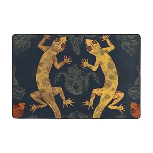 Gecko Eidechsen, moderner Teppich, kurzer Plüsch, ultraweich, für Eingangsbereich, waschbar, rutschfeste Fußmatten, Überwurf-Teppiche für Wohnzimmer, Schlafzimmer, Büro, Wohnheim, Heimdekoration, 91,4 Gecko Eidechsen, moderner Teppich, kurzer Plüsch, ultraweich, für Eingangsbereich, waschbar, rutschfeste Fußmatten, Überwurf-Teppiche für Wohnzimmer, Schlafzimmer, Büro, Wohnheim, Heimdekoration, 91,4 von DDTKLSNV