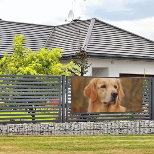 Golden Retriever Banner und Schilder, Wandbehang, Banner mit Seil zum Aufhängen, 89 x 180 cm, Party-Banner, Schild, Poster, Party-Hintergründe, Innen- und Außenbereich, Neujahr, Abschlussfeier von DDTKLSNV