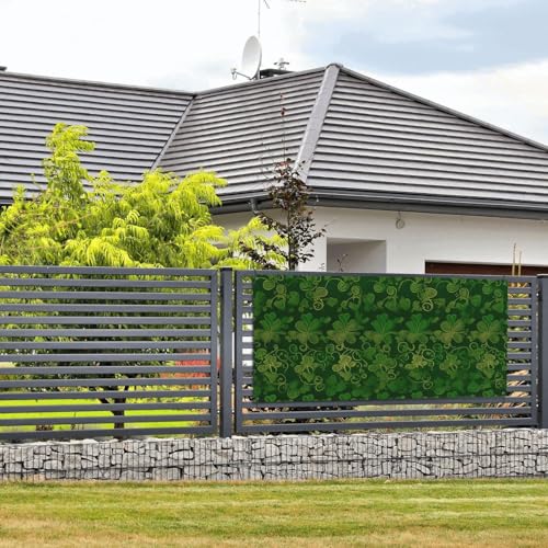 Hintergrund St. Patrick's Day Glitzer-Banner und Schilder, Wandbehang, Banner mit Seil zum Aufhängen, 89,9 x 180,9 cm, Party-Banner, Schild, Poster, Party-Hintergründe, Innen- und Außenbereich von DDTKLSNV