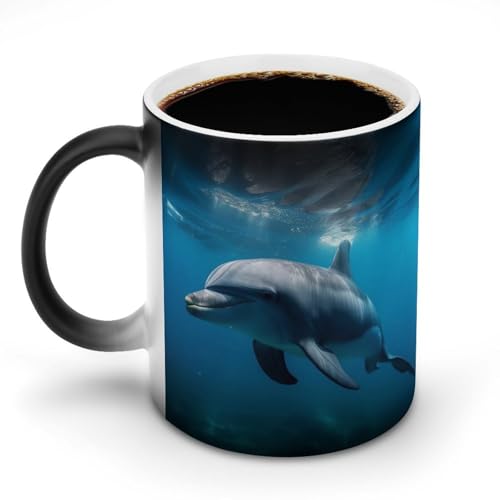 Keramik-Kaffeetasse, 325 ml, hitzeempfindlich, magische Kaffeetasse, Farbwechsel, Kaffeetasse, Teetasse für Damen und Herren Keramik-Kaffeetasse, 325 ml, hitzeempfindlich, magische Kaffeetasse, Farbwechsel, Kaffeetasse, Teetasse für Damen und Herren von DDTKLSNV