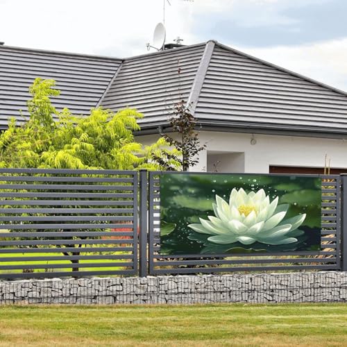 Lotus On Water Banner und Schilder, Wandbehang, Banner mit Seil zum Aufhängen, 61 x 129 cm, Party-Banner, Schild, Poster, Party-Hintergründe, Innen- und Außenbereich, Neujahr, Abschlussfeier, Hochzeit von DDTKLSNV