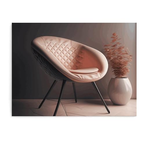 Moderner Stil Stuhl Leinwand Wandkunst Wandmalerei Moderne Drucke Kunstwerke Poster ungerahmt für Wohnzimmer, Schlafzimmer, Küche, Heimdekoration, 40 x 30 cm von DDTKLSNV