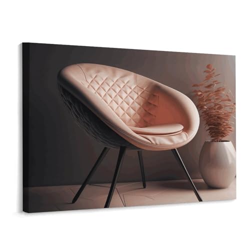 Moderner Stil Stuhl Leinwand Wandkunst Wandmalerei Moderne Drucke Kunstwerke Poster ungerahmt für Wohnzimmer, Schlafzimmer, Küche, Heimdekoration, 40 x 30 cm von DDTKLSNV