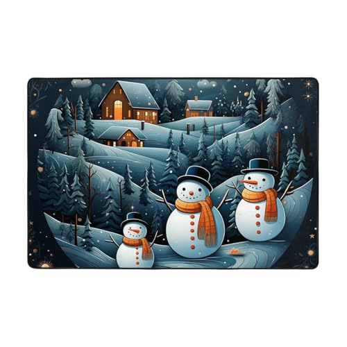 Moderner Teppich mit Weihnachtsmann-Pinguin, kurzer Plüsch, ultraweich, für Eingangsbereich, waschbar, rutschfeste Fußmatten, Überwurf, Teppiche für Wohnzimmer, Schlafzimmer, Büro, Wohnheim Moderner Teppich mit Weihnachtsmann-Pinguin, kurzer Plüsch, ultraweich, für Eingangsbereich, waschbar, rutschfeste Fußmatten, Überwurf, Teppiche für Wohnzimmer, Schlafzimmer, Büro, Wohnheim von DDTKLSNV