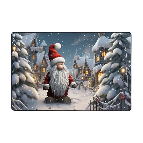 Moderner Teppich mit Weihnachtsschnee, kurzer Plüsch, ultraweich, waschbar, rutschfeste Fußmatten, Überwurf-Teppiche für Wohnzimmer, Schlafzimmer, Büro, Wohnheim, Heimdekoration, 183 x 122 cm Moderner Teppich mit Weihnachtsschnee, kurzer Plüsch, ultraweich, waschbar, rutschfeste Fußmatten, Überwurf-Teppiche für Wohnzimmer, Schlafzimmer, Büro, Wohnheim, Heimdekoration, 183 x 122 cm von DDTKLSNV