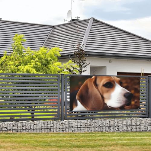 Niedliche Beagle-Banner und Schilder, Wandbehang, Banner mit Seil zum Aufhängen, 61 x 129 cm, Party-Banner, Schild, Poster, Party-Hintergründe, Innen- und Außenbereich, Neujahr, Abschlussfeier von DDTKLSNV